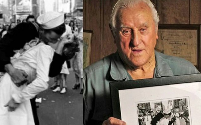 Gracias a un software de reconocimiento facial que se verificó la identidad de George Mendonsa en la fotografía. FOTO:
Especial