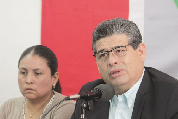 Javier Casique Zárate, minimizó los ataques internos del excandidato Enrique Doger. Foto: Especial