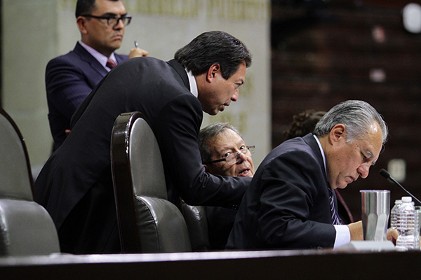 Mario Delgado, coordinador del grupo de Morena en la Cámara de Diputados. FOTO: NOTIMEX