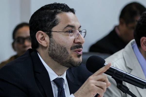 Durante el informe, hizo un recuento de todas las actividades del Senado desde septiembre pasado. Foto Senado