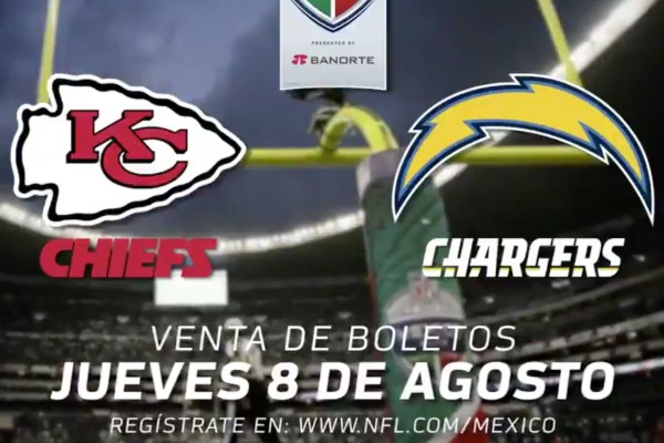 Boletos chiefs vs chargers estadio azteca