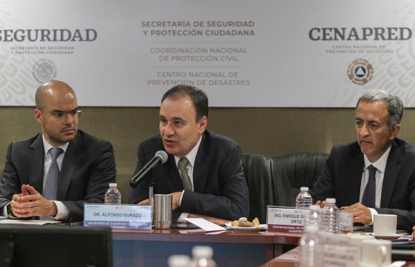 PROTECCIÓN. El titular de Seguridad presentó el programa de auxilio ante desastres naturales.