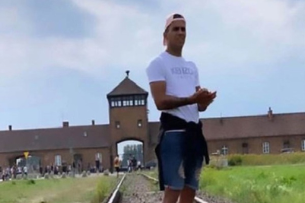 Tras las críticas, el deportista eliminó la foto de su perfil y ese mismo día el Korona Kielce publicó la disculpa de Zalazar, quien dijo que no sabía dónde estaba. Foto: Instagram