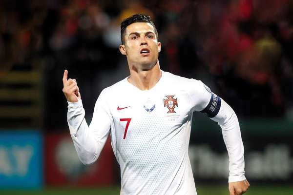 Por segunda ocasión CR7 hizó cuatro goles con su selección. La primera vez fue en 2016, rumbo al Mundial, ante Andorra.Foto: REUTERS