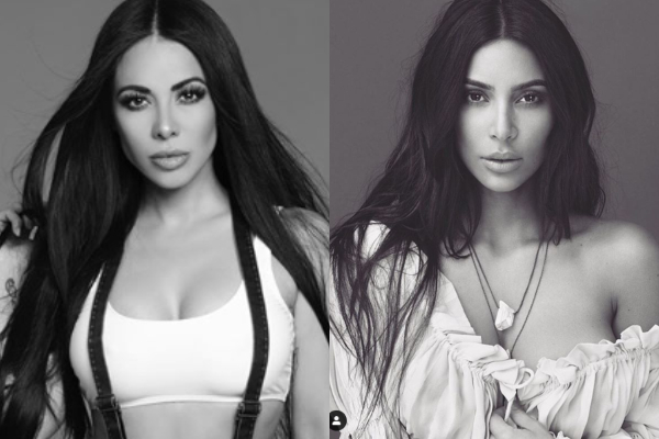 ¡Encuentra las diferencias! Jimena Sánchez posa igualita a Kim Kardashian: FOTOS