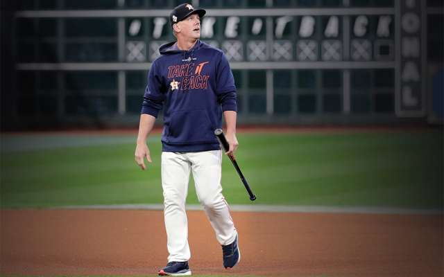 EL ÚNICO CAMPEÓN. AJ Hinch es el único
mánager en la
historia de los
Astros en ganar una Serie
Mundial. Foto: AP